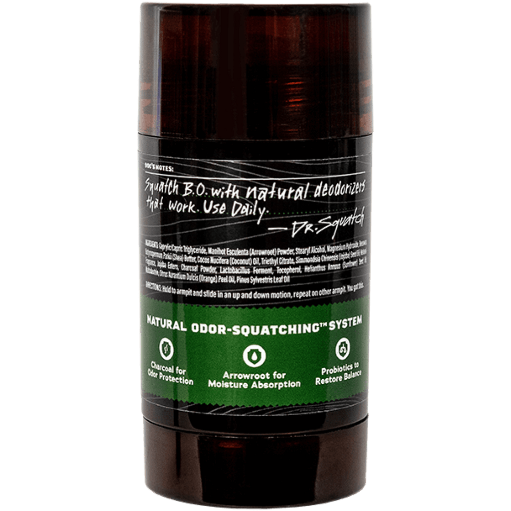  Dr. Squatch Natural Deodorant for Men – Odor-Squatching Men's  Deodorant Aluminum Free - Bay Rum 2.65 oz (1 Pack) : Beauty & Personal Care