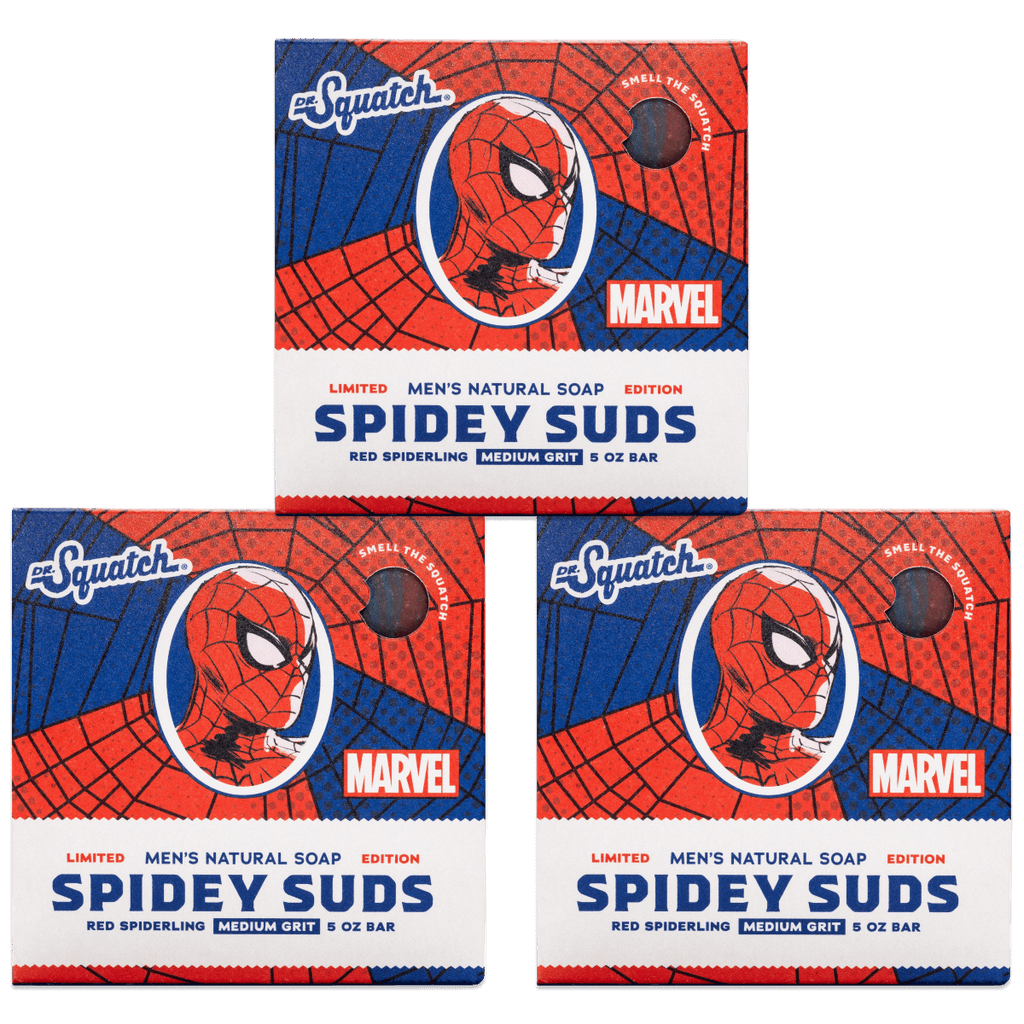 Dr. Squatch 🕸 Spiderman Spidey Suds Marvel Collection - 2 Pack