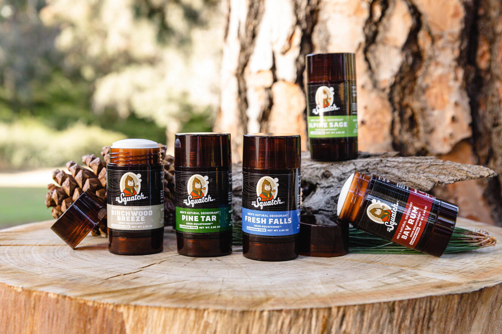 Deodorant 5-Pack | Holiday Gifts for Men | Dr. Squatch | Natural Deodorant for Men