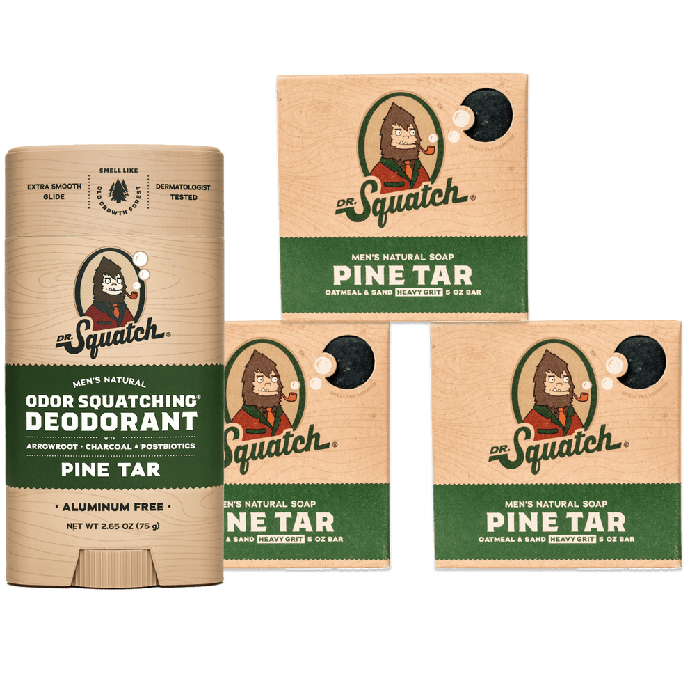 Dr Squatch Pine store Tar Soap/Deodorant/Haircare bundle