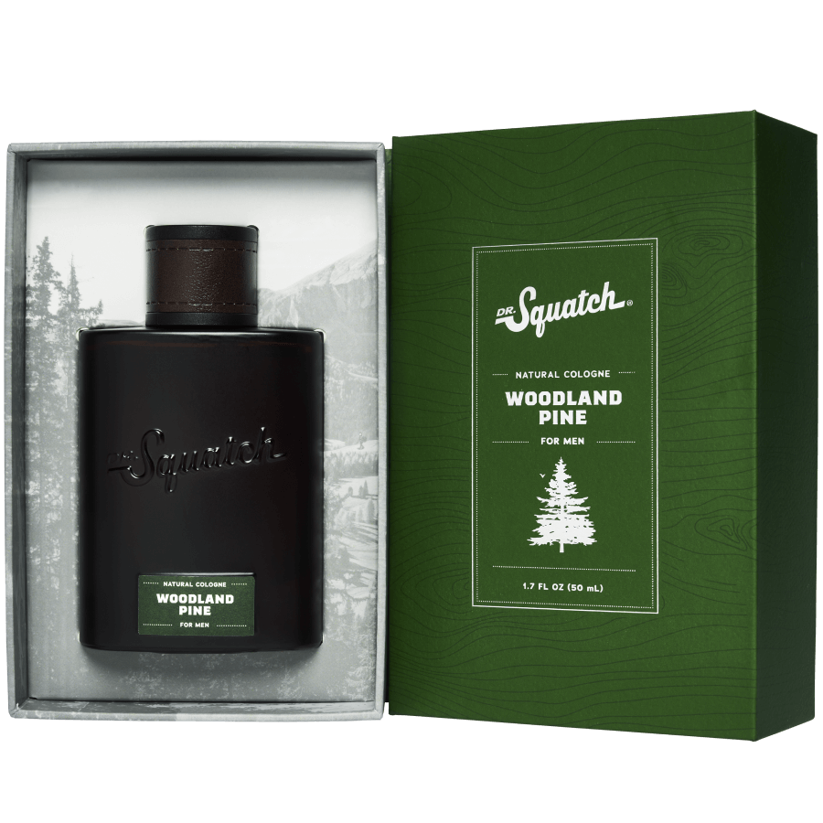 Dr. Squatch Cologne Samples available in 2ml, 5ml, and 10ml spray  decanters.