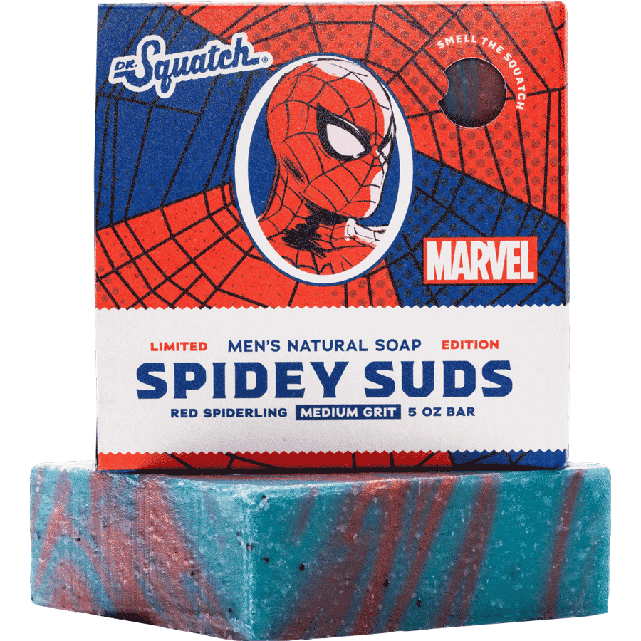 Dr. Squatch Limited Edition Soap - Spidey Suds (Spiderman), 5 oz.