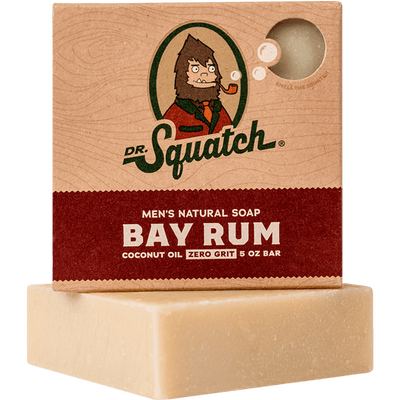 Dr. Squatch Deodorant and Soap Pack - Men's Aluminum-Free Deodorant and 5 Bars of Natural Men's Bar Soap - Pine Tar, Fresh Falls, Wood Barrel Bourbon