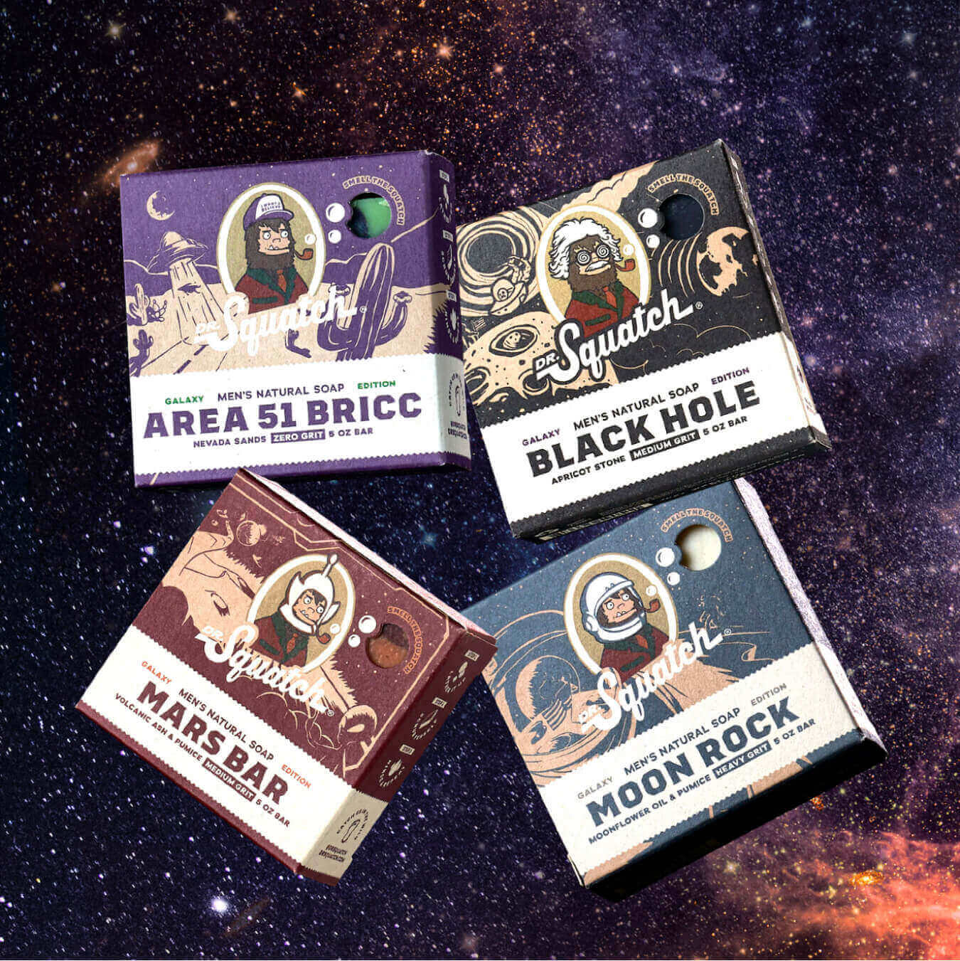 Dr. Squatch Launches 'Galaxy Bundle' Of Trippy Space-Themed Soaps - BroBible